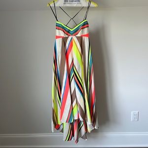 Milly Striped Trapeze Dress